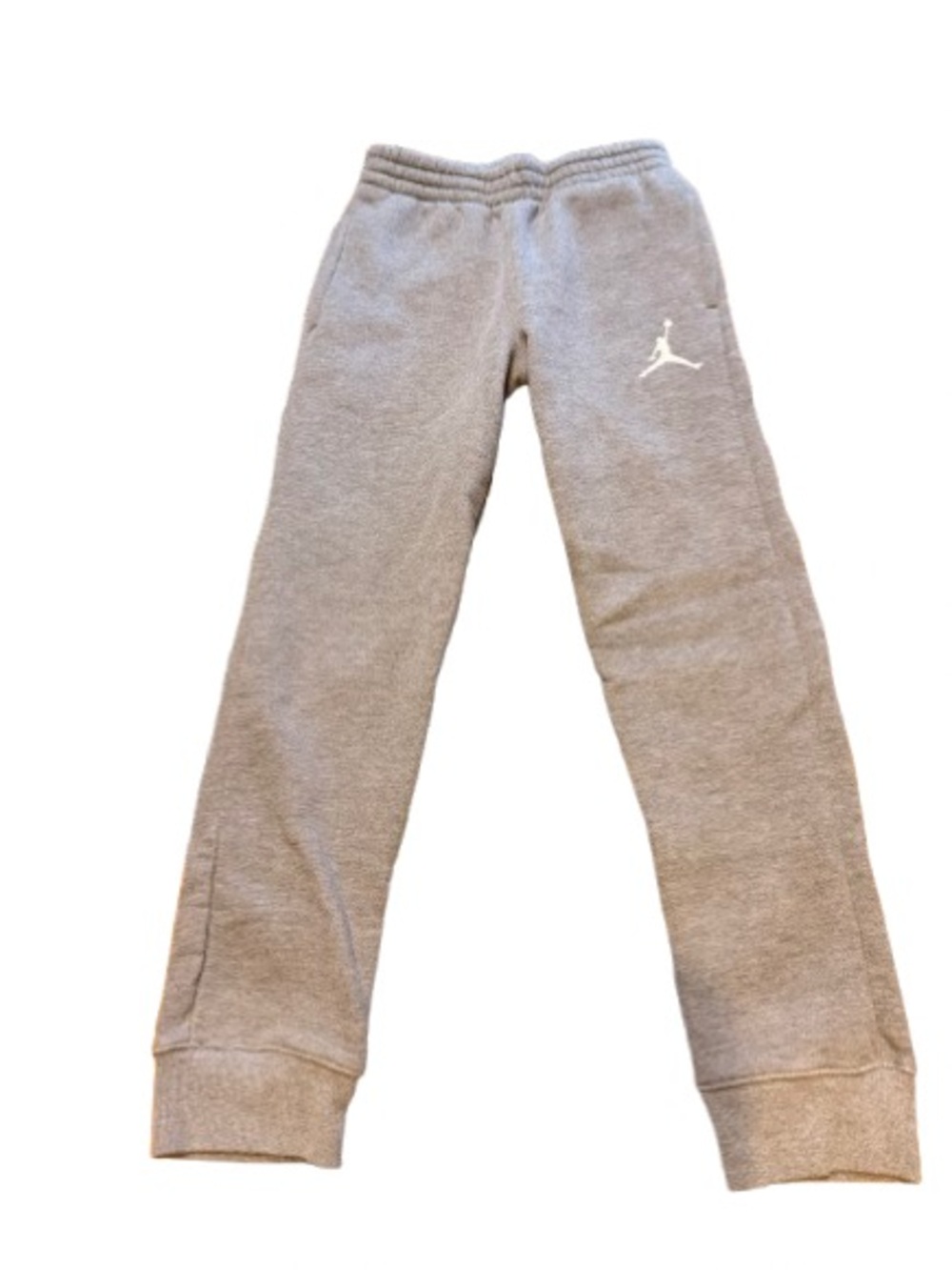 Jordan Gray Kids Sweatpants with White Jumpman Logo